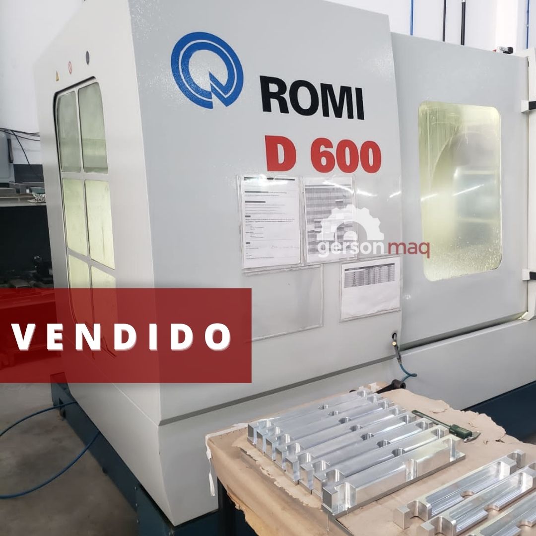 CENTRO DE USINAGEM VERTICAL ROMI D600 ANO 2010 – FANUC